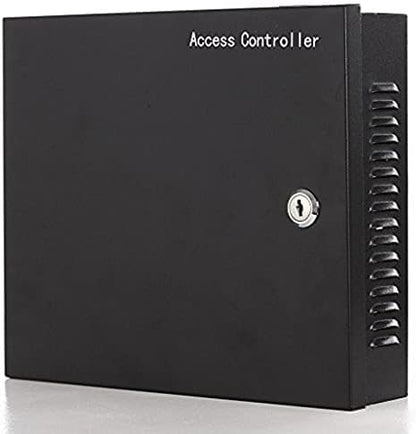 Entry Exit Both Sides Access Control 2 Doors RFID Waterproof Metal Keypad Reader(Card/fob/PIN)+600lbs Electronic Magnetic Lock+Power Supply Box+Phone APP remotely Open Door