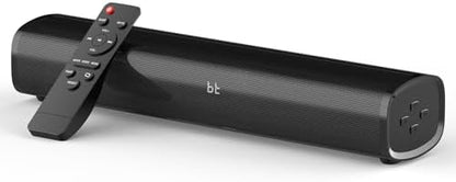 HDMI Sound Bar Smart TV, Home Theater Surround Sound Bars, TV Speakers Sounds Bar Bluetooth HDMI AUX OPT COAX USB Home Audio Surrounds Sounds System For PC Projector Game Movie/Music/News, Black