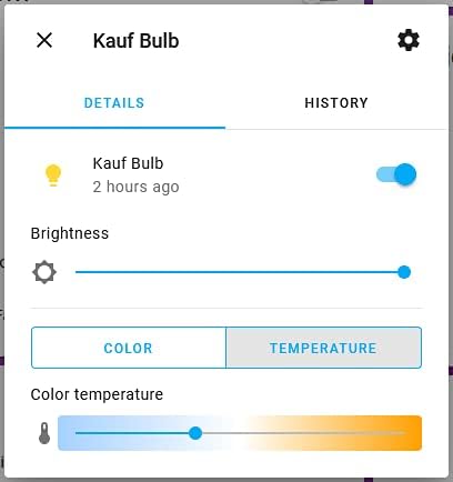 KAUF A19 RGBWW Smart Bulb with ESPHome, Compatible with Tasmota, Made for Home Assistant
