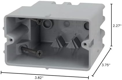 Southwire MSB1G One Gang Device Box with Depth Adjustable, Heavy Duty 42lb