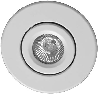 NICOR Lighting 4 inch White Recessed Gimbal Trim for MR16 Bulb (14558WH) - (Bulb Not Included)