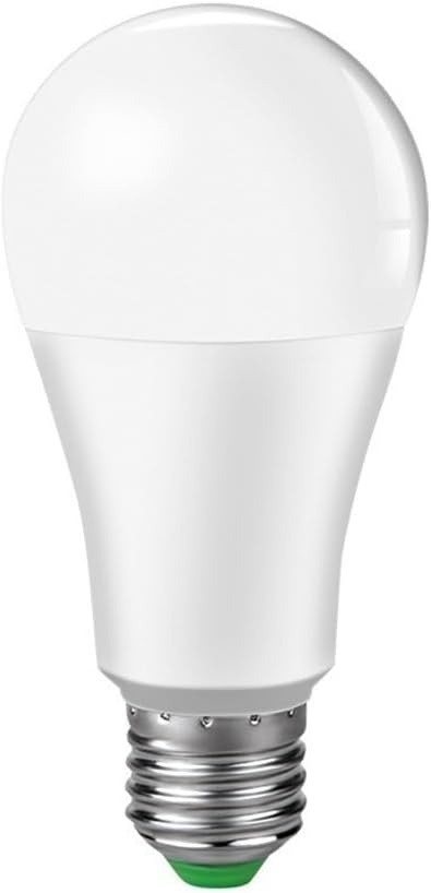 YSJX Lights, Pack of 5, LED Smart Bulb AC85-265V E27 15W Warm White and Cool White Sound Control Lamps, Household Bulbs(6500K(Cool White))