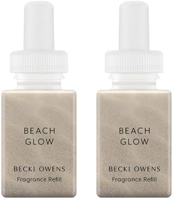 Pura x Becki Owens Home Diffuser Refill, 2 Pack, Beach Glow