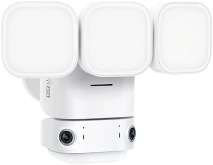 winees Floodlight Camera, 2K HD Dual-Lens Outdoor Security Camera
