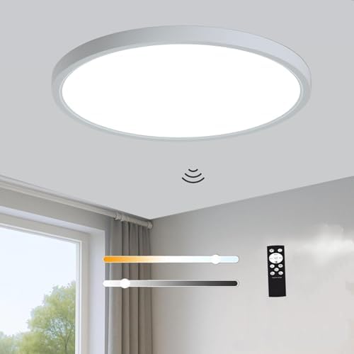 12 Inch Motion Sensor LED Ceiling Light, White