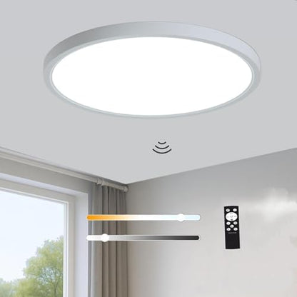 12 Inch Motion Sensor LED Ceiling Light, White
