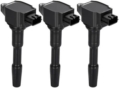 BDFHYK Ignition Coil Packs Compatible with Smart Fortwo 2016-2017 0.9L l3,Coil for UF-808 C-987 UF808 C987 2819060000 22433-2428R 224332428R 8201154128 0986221079 Set of 3