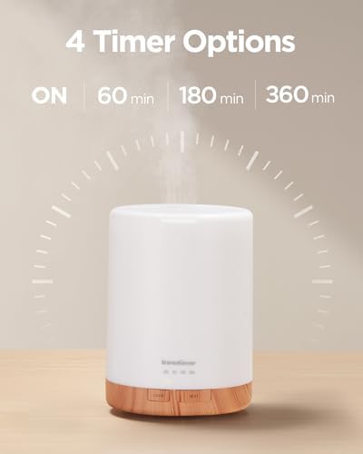 InnoGear 300ml Essential Oil Diffuser for Home Scent Humidifier, Yellow