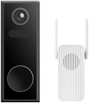 Luna Video Doorbell Camera, 4MP 180° Wide View, Dual-Band WiFi & Chime