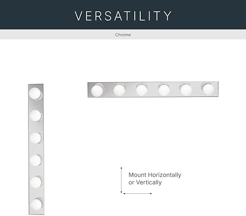 Kichler 6-Light Bathroom Vanity Light, Chrome
