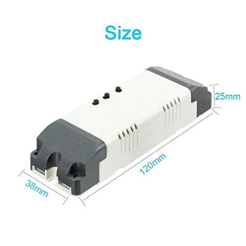 2CH WiFi RF Wireless Switch Relay,Inching Self-Locking Interlock Mode,Ewelink App Remote for Access Control Smart Garage Door,Compatible with Alexa Goolge Home (USB 5V AC 85-250V)