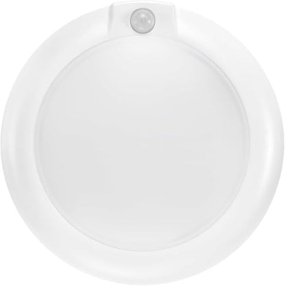 Maxxima 6 in. Round Motion Sensor LED Ceiling Mount Light Fixture - 600 Lumens, 3000K Warm White, Indoor Dome Light, Ideal for Closet, Hallway, or Kitchen Pantry Lighting
