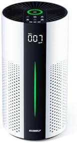 ECOSELF Air Purifiers for Home Large, Air Purifiers for Bedroom 360° Air Intake with Smart Auto Mode, HEPA Air Purifier, Air Cleaner for Smoke
