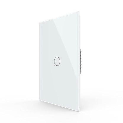 LIVOLO 1 Circle 1 Way Modern Electrical Light Switch Single Pole Wall Switch Touch Light Switch with Led Indicator,No Neutral Wire,White… | Tempered Glass Switch with Led Indicator,No Neutral Wire Required,Touch control,LED indicator, single pole