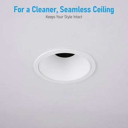 TORCHSTAR 4-Pack 3 Inch 5CCT Zero Glare LED Recessed Lights with J-Box