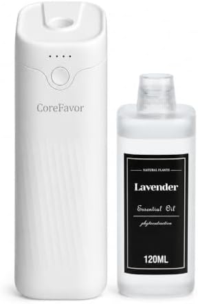 Waterless Essential Oil Diffuser (M60) with 120ml Oil (Lavender)