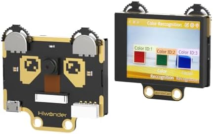 AI Vision Camera Module for Arduino Raspberry Pi Microb ESP32 STM32 Robot Vision Sensor USB Smart Camera with Fill Lights, Object/Color/Face/Tag/QR Recognition, Feature Detect, Line Track - WonderCam