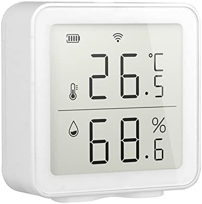 Tuya Wireless Temperature Sensor for Home Automation and Smart Scenes, Compatible with Alexa