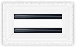 BUILDMART - 8x4 MUD-in Air Vent Cover - Drywall MUD in White Air Vent - MUD Linear Slot Diffuser - Register Grille for Ceiling and Walls - Texas Buildmart
