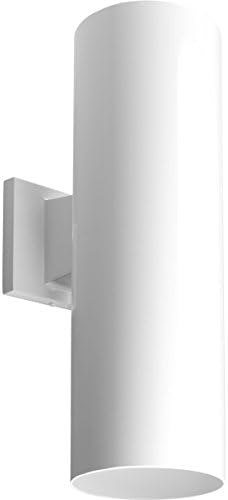 Progress Lighting Cylinder Outdoor Wall Light, White