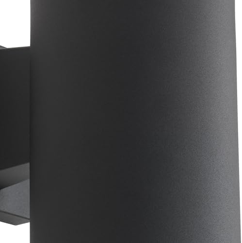 Progress Lighting Cylinder Outdoor Wall Light, Black