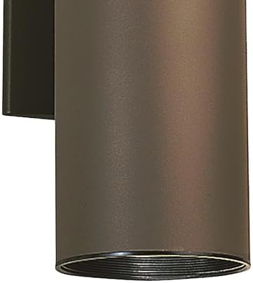 Kichler Cylinders 15" 2-Light Outdoor Cylinder Wall Sconce in Architectural Bronze, (15" H x 5.75 W), 9246AZ