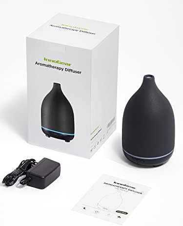 InnoGear 150ml Ceramic Essential Oil Diffuser, Diffusers for Home, Black
