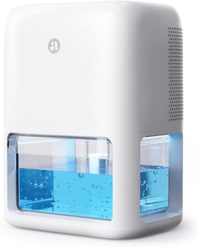 60 OZ Dehumidifiers for Home,Dual-Semiconductor Quiet Dehumidifier with Timer Sleep Mode Auto-Off 7 Colors Light Portable Small Dehumidifiers for Bathroom,Cloakroom,RV,(Pack of 6)