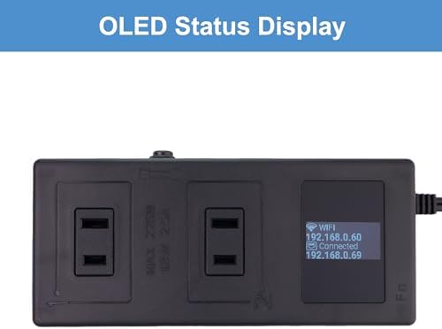 ezOutlet5-2R Internet Enabled IP & WiFi Remote Power Switch w/ Auto Reboot