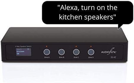 Audioflow 4 Way Speaker Switch Selector Box Smart Wi-Fi
