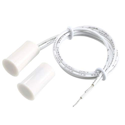 Magnetic Reed Switch RC-33 NO Recessed Wired Window Door Contact Sensor for Home Security and Burglar Alarm Systems 5 Pcs (Pack of 2)
