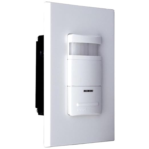 Leviton Decora 120/277-Volt Wall Switch Occupancy Sensor, ODS10-IDE, Black