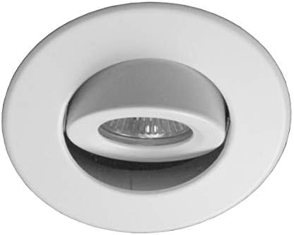 NICOR Lighting 4 inch White Recessed Gimbal Trim for MR16 Bulb (14558WH) - (Bulb Not Included)