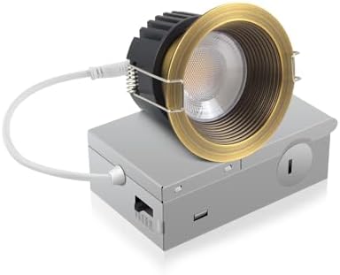Adetu 1 Pack 3 Inch 5CCT Bronze Anti-Glare LED Recessed Ceiling Light