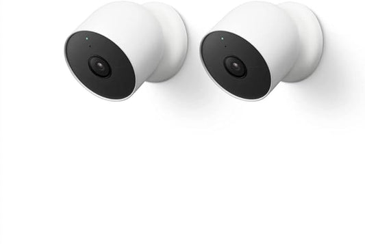 Google Nest Cam Outdoor or Indoor, Battery - 2nd Generation - 2 Count (Pack of 1) (Renewed)