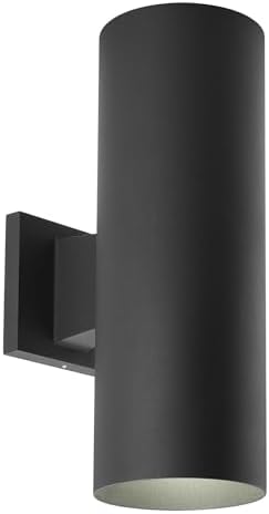 Progress Lighting LED Cylinder Outdoor Wall Light, Black