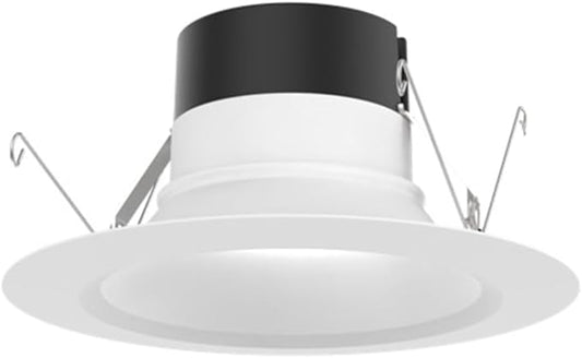 Juno E Series 5"/6" LED Ceiling Light, Smooth Trim Recessed Lighting with 5-in-1 Switchable White Color, 900 Lumens, Wet Rated LED Downlight, Dimmable, White
