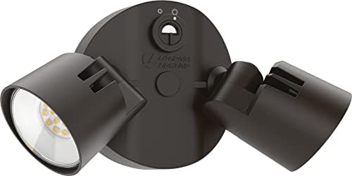 Lithonia Lighting HomeGuard 2-Light LED Outdoor Flood Lights, Dusk to Dawn