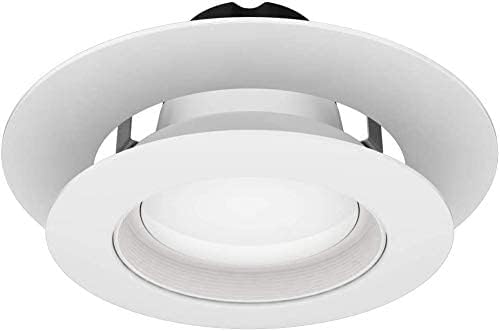 12 Pack Gloss White Goof Trim Ring for 4 Inch Recessed Can Lighting Down Light, Outer Diameter 6.7 inches, Inner Diameter 4.2 Inches