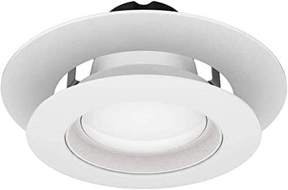 12 Pack Gloss White Goof Trim Ring for 4 Inch Recessed Can Lighting Down Light, Outer Diameter 6.7 inches, Inner Diameter 4.2 Inches