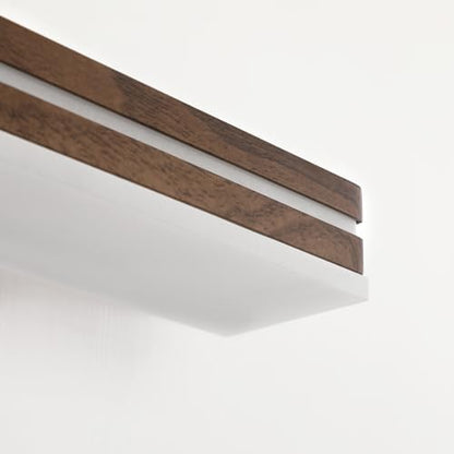 SineRise 32-Inch LED Modern Bathroom Vanity Light Bar, Brown Modern Acrylic Bathroom Wall Lighting Fixtures Over Mirror (Cool White 6000K)