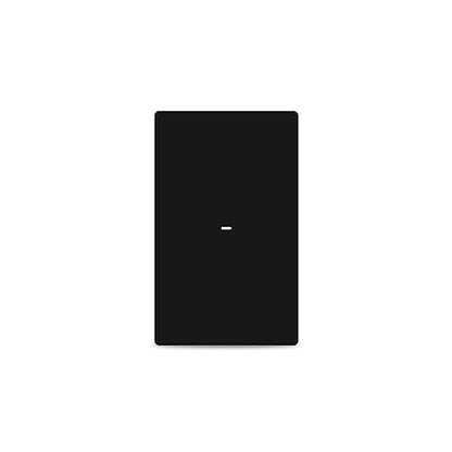Smart Light Switch Need Neutral Wire,FCC Certified,2.4GHz WiFi Push Button Switch Compatible with Alexa,APP Control Compatible with Tuya/Smart Life,Black 1 Gang