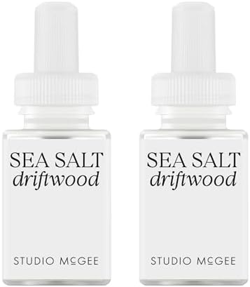 Pura x Studio McGee Home Diffuser Refill, 2 Pack, Sea Salt Driftwood