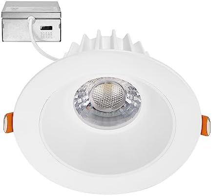 Maxxima 4" Anti-Glare LED Downlight Canless, 1200 Lumens, 5 CCT, White