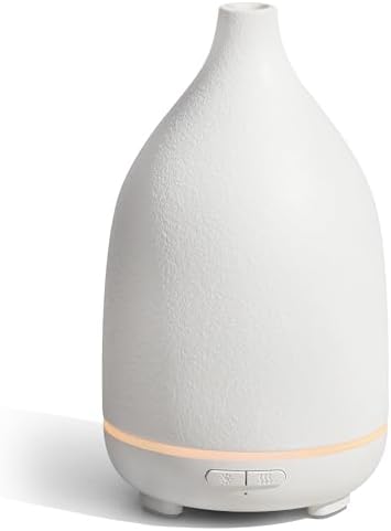 InnoGear 150ml Ceramic Essential Oil Diffuser, Diffusers for Home, White