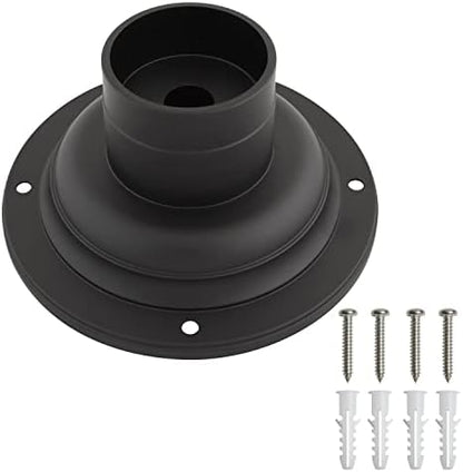 Design House Outdoor Light Pier Base, Matte Black