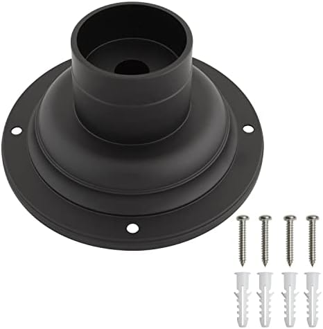 Design House Outdoor Light Pier Base, Matte Black