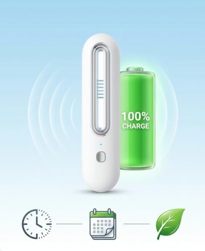 Smart Refrigerator Deodorizer, 1 Pack, Active Purification Odor Eliminator, Filter‑Free Zero‑Consumption, USB Rechargeable Mini Air Freshener for Fridge, Wardrobe, Car, Desk