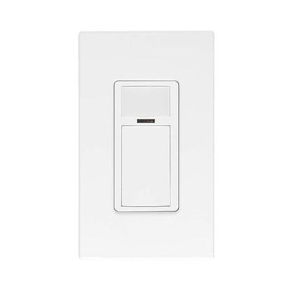 Leviton PIR Smart Occupancy Sensor Switch, 120-277VAC, 50/60Hz; App Configurable with the Smart Sensor App, LED Nightlight, ODS15-IDW, White