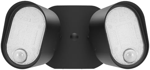 LUTEC 35W 4000LM LED FloodLights with 2 Sensors, Motion Sensor Outdoor Lights 5000K Dusk to Dawn, IP65 Waterproof 240 Wide Angle Motion Outdoor for Garage, Patio, Yard(2 Pack)